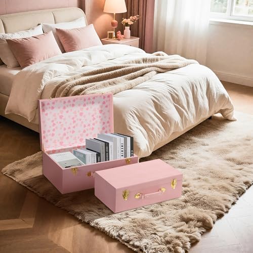 Sagala Decorative Trunk, Nested Large Storage Boxes - Image 4