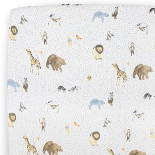 Little Unicorn Premium Crib Sheet | Breathable & Super-Soft Muslin Fabric by LittleUnicorn