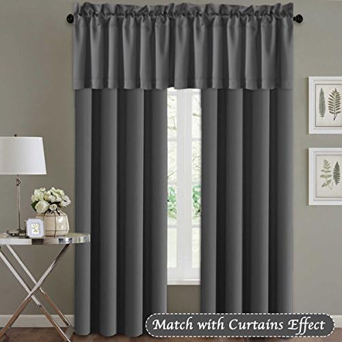H.VERSAILTEX Blackout Valances for Windows, Short Window Valance Curtains for - Image 3