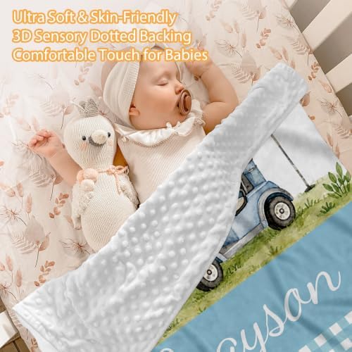 Custom Baby Boy Minky Crib Bedding Set, Golf Bedding 3 Pcs Set - Image 2
