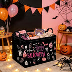 Rectangular Dinosaur Halloween Basket, Trick or Treat Baskets - Image 4