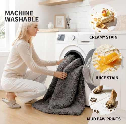 ILANGO Bathroom Rugs 60" × 24", Extra Soft Absorbent Microfiber Bath Rugs - Image 3