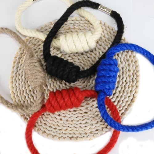 BEL AVENIR Magnetic Jute Curtain Tiebacks 2 Pack Hand-Woven Curtain Ties - Image 7