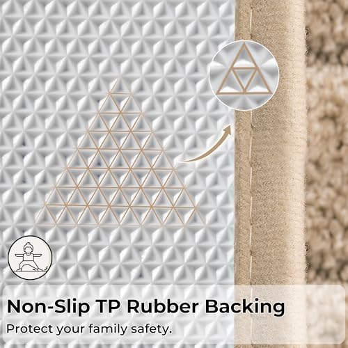 GRANNY SAYS Beige Bathroom Rugs Set 3 Piece, Soft Microfiber Bath Mats - Image 7