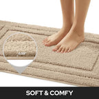 HOMEIDEAS Bathroom Rugs Sets 2 Piece, Super Soft and Absorbent Non Slip - Image 4