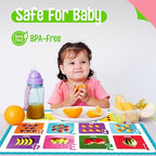 6 Pack Placemats for Kids, Non-Slip Washable, Reusable Alphabet, Shape & Color - Image 2