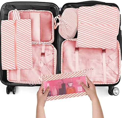 KPX 8 Set Packing Cubes for Travel, Luggage Packing Organizers Accessories by KPX