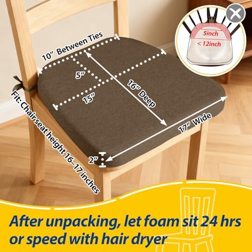 AAAAAcessories Chair Cushions for Dining Chairs - Image 2