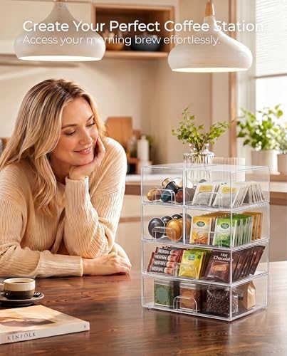 Stackable Storage Drawer Organizers Set of 6 - Image 6