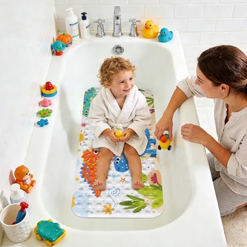 Kids Bathtub Mat, Non Slip Cartoon Bath Mat - Image 6
