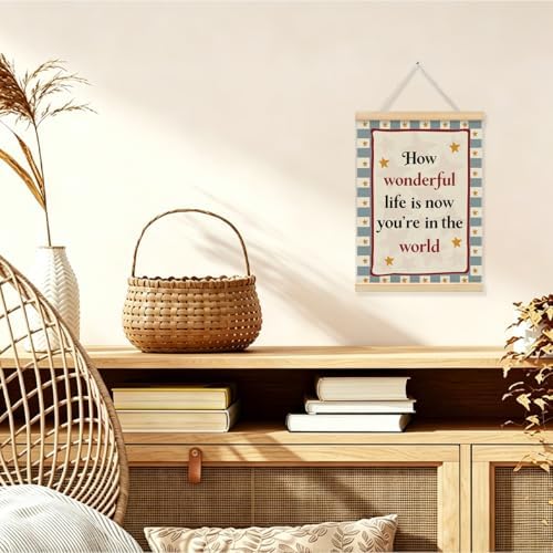 Boys Room Decor, Nursery Wall Decor Framed Poster, How Wonderful Life Is Now - Image 3