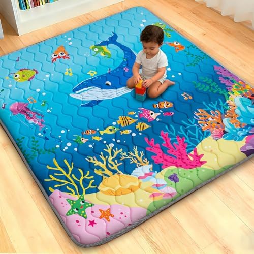 RONGFA Baby Play Mat for Floor, Playpen Mat for Toddlers Infant Kids, Machine by RONGFA