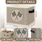 Race Car Boy Nursery Foldable Storage Bins Box - Image 6