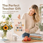 Classroom Wall Decor Banner, We Can Do Hard Things Positive Affirmation Hanging - Image 6