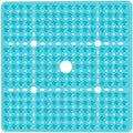 Large Square Shower Mat Bathtub Bath Mat Non Slip Green 27"x27" by NaolotureHome