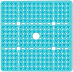 Large Square Shower Mat Bathtub Bath Mat Non Slip Green 27"x27" by NaolotureHome