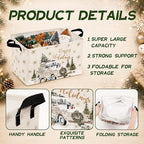 4 Pcs Christmas Storage Basket for Gifts Empty Large Christmas Storage Bins 15 - Image 3