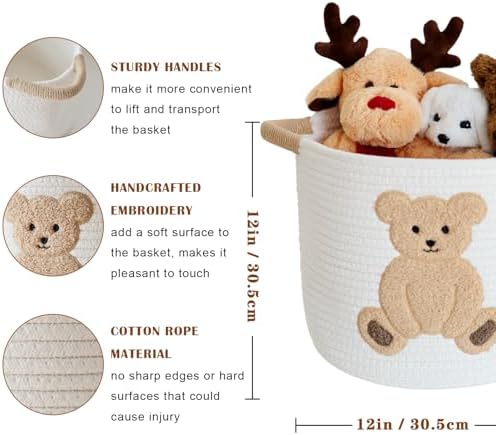 Cotton Rope Basket Toy Storage Baskets - Image 6