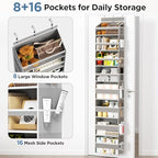 Mefirt Over The Door Organizer, 8 Shelf Door Hanging Organizers - Image 4