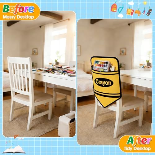 24 Pack Chair Pockets Classroom Crayon 17x18 Inch Chair Back Seat Sack Chairs - Image 5