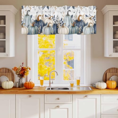 Vandarllin Fall Thanksgiving Kitchen Curtains Valances - Image 2