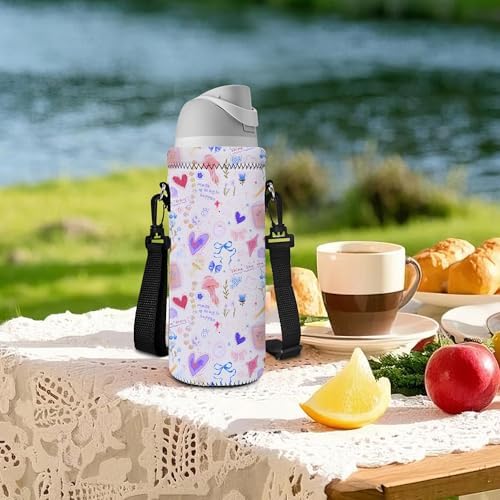 AUPET Water Bottle Sling Bag Carrier Crossbody Sleeve, Insulated Neoprene - Image 4