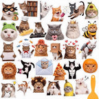 Fullhawl 30 Pcs Cat Non Slip Shower Stickers, Cute Bathtub Safety by Fullhawl