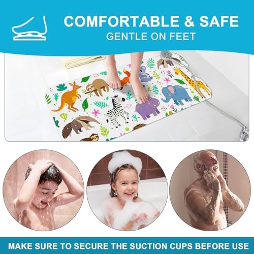 XIYUNTE Bath Mat for Tub Non Slip Bathtub Mat Non Slip 40x16 Baby Bath Mat - Image 7