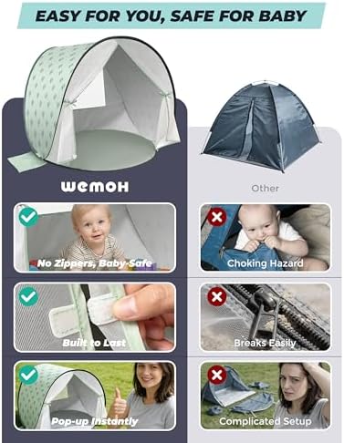 Pop-Up Baby Beach Tent UPF 50+ - Image 5