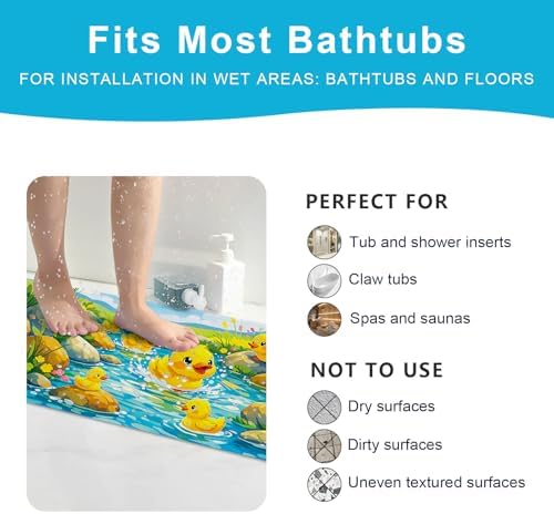 XIYUNTE Bath Mat for Tub Non Slip Bathtub Mat Non Slip 40x16 Baby Bath Mat - Image 6