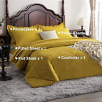 NTBAY King Microfiber Bed in a Bag, Comforter Set 7 Piece - Image 4