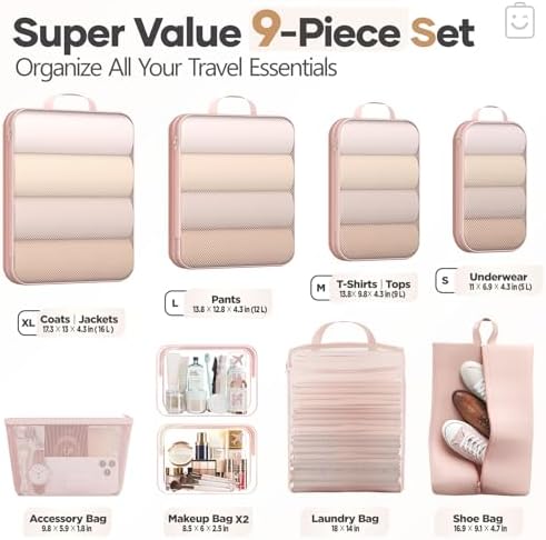 Veken 9/11 Set Compression Packing Cubes - Image 2