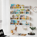 34Inch Nursery Floating bookshelf Coat Rack - Image 3