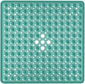 Square Shower Mat Bathtub Bath Mat Non Slip Mars Green 21"x21" by NaolotureHome