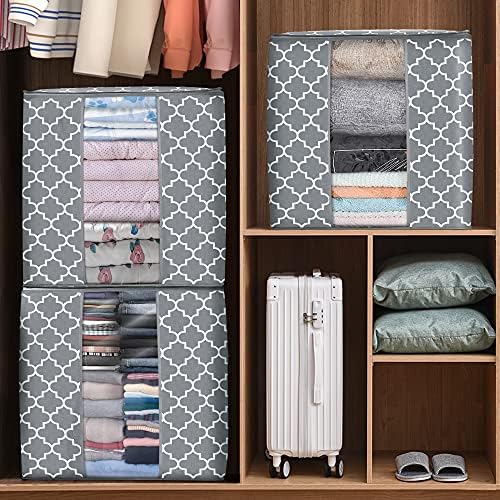 WISELIFE Storage Bags Large Blanket Clothes Organization and Storage Containers - Image 4
