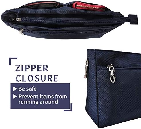 Vercord Expandable Nylon Handbag Purse Organizer Insert Liner Shaper Bag in Bag - Image 5