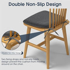 TushGuard Chair Cushions, 4 Pack Memory Foam Chair Pads - Image 4