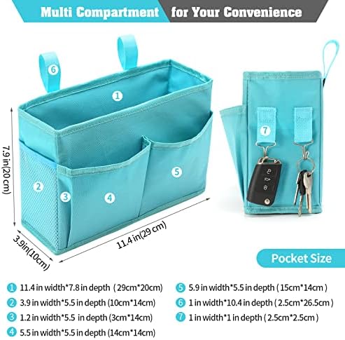 Bseash Bunk Bed Organizer, Bedside Caddy Hanging Bed Organizer Storage Bag - Image 2