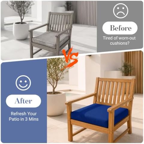 1Pcs Patio Cushion Covers Stretch Outdoor Furniture Protector Slipcovers - Image 5