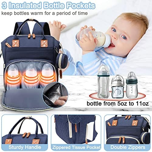 SHITIESHOU Diaper Bag Backpack Baby Bag, Baby Girl Boy Diaper Bag - Image 4