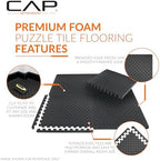 CAP Puzzle Exercise Mats | 1/2” Thick EVA Interlocking Foam Tiles - Image 3