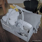Baby Diaper Caddy Organizer, Portable Baby Essentials Storage Basket Bin - Image 5