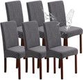 Genina Waterproof Dining Chair Covers Set of 6 Parsons Chair Slipcovers by Genina