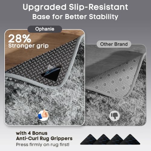 Ophanie Tie-Dyed Grey Area Rugs 2x6 - Image 4