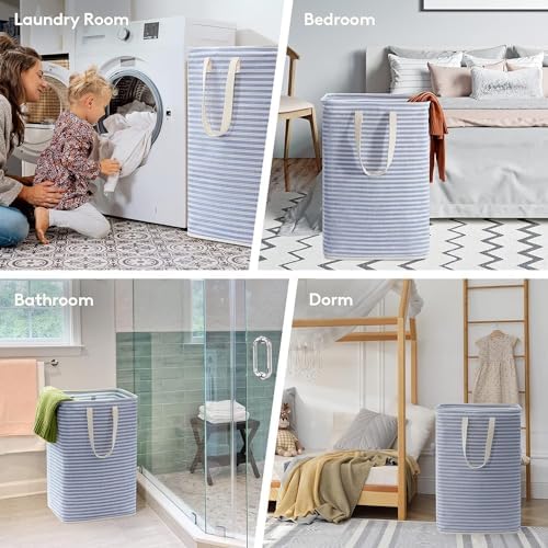 Lifewit 80L Large Laundry Baskets, 3 Pack, Reinforced Handles - Image 6