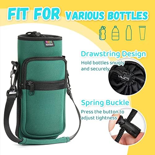 Nuovoware Water Bottle Carrier Bag, 750ml Bottle Pouch Holder, Adjustable - Image 4