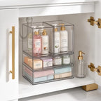 TIPGO Clear Stackable Storage Drawers, Baby Bottle Organizer, Easily-Access - Image 2