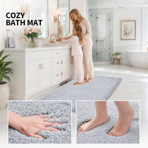 ILANGO Bathroom Rugs 36" × 24", Extra Soft Absorbent Microfiber Bath Rugs - Image 5
