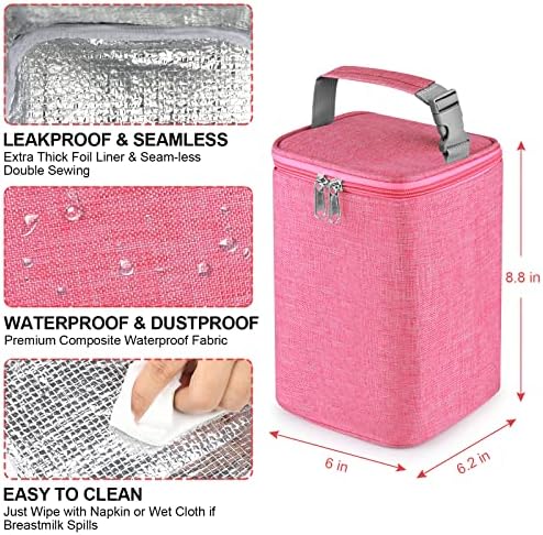 Accmor Breastmilk Cooler Bag, Baby Bottle Cooler Bags, Insulated Tote Bags On - Image 3