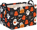 Halloween Basket Cute Baskets for Kids Pumpkin Basket Rectangular Storage Bin by TIBAOLOVER